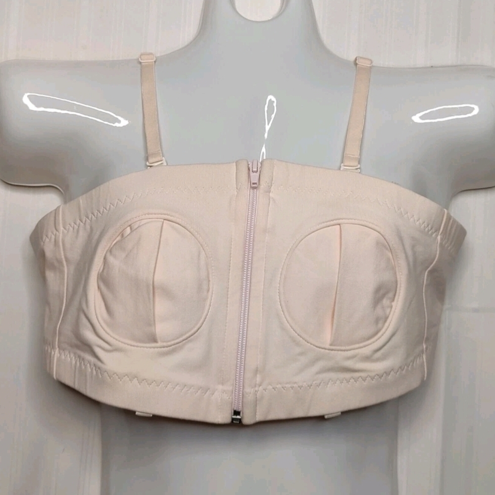 Lansinoh Simple Wishes Hands Free Breast Pump Bustier Bra XS-L Pink